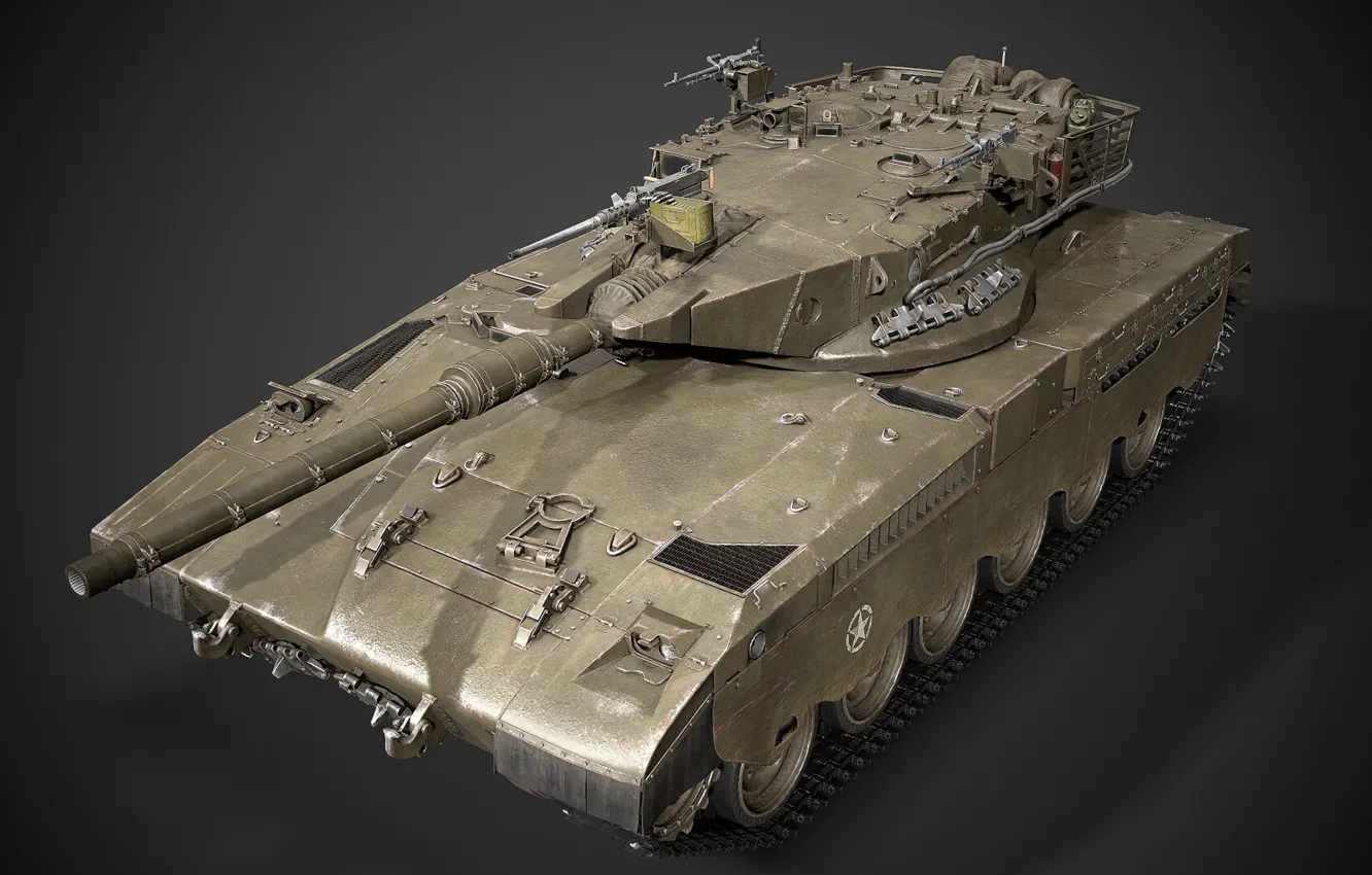 Photo wallpaper main battle tank, Israel, Merkava Mk. 1