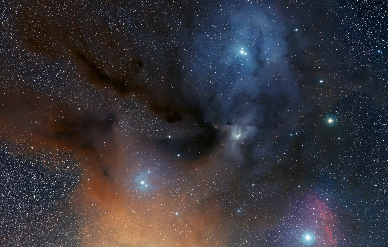 Photo wallpaper stars, nebula, constellation, Ophiuchus