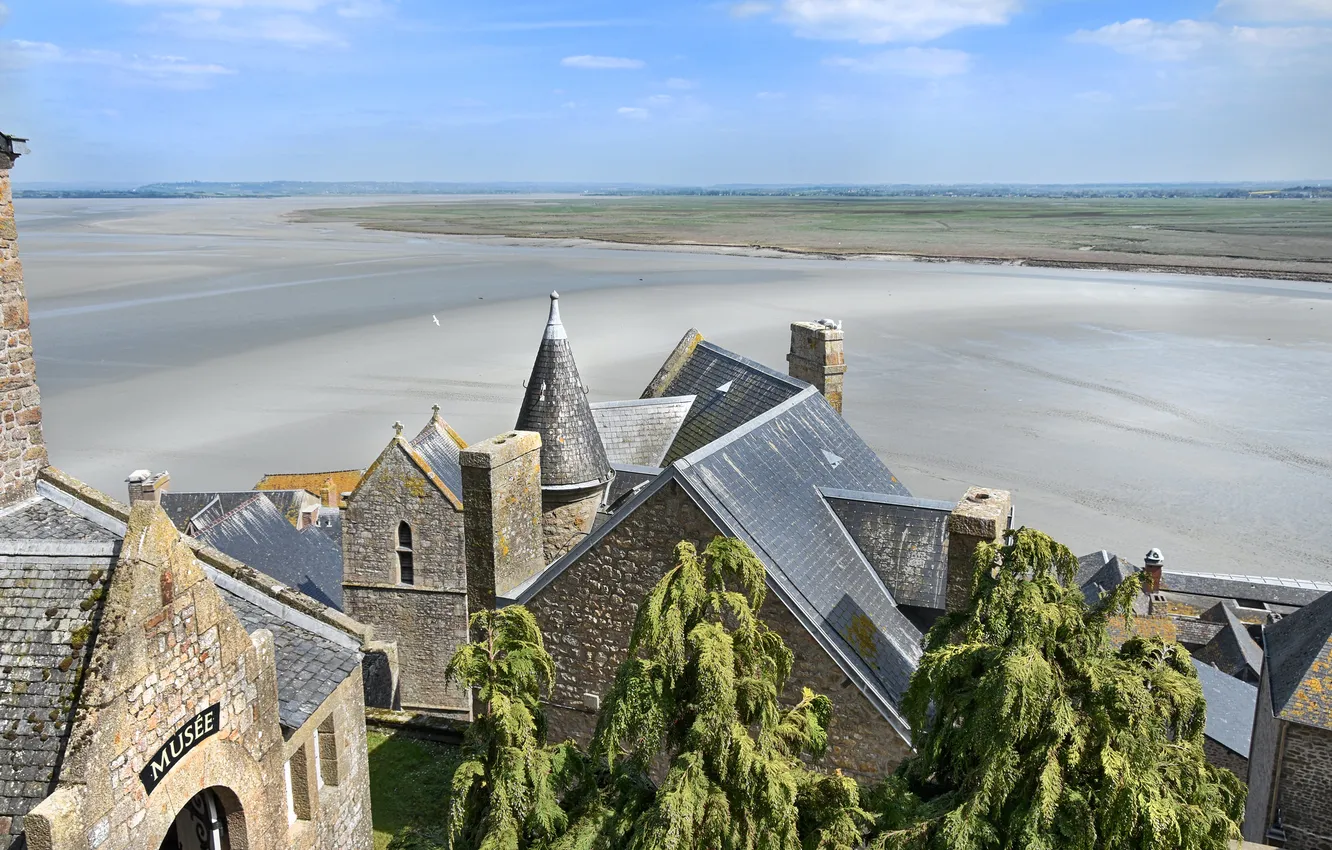 Photo wallpaper roof, castle, type of drill