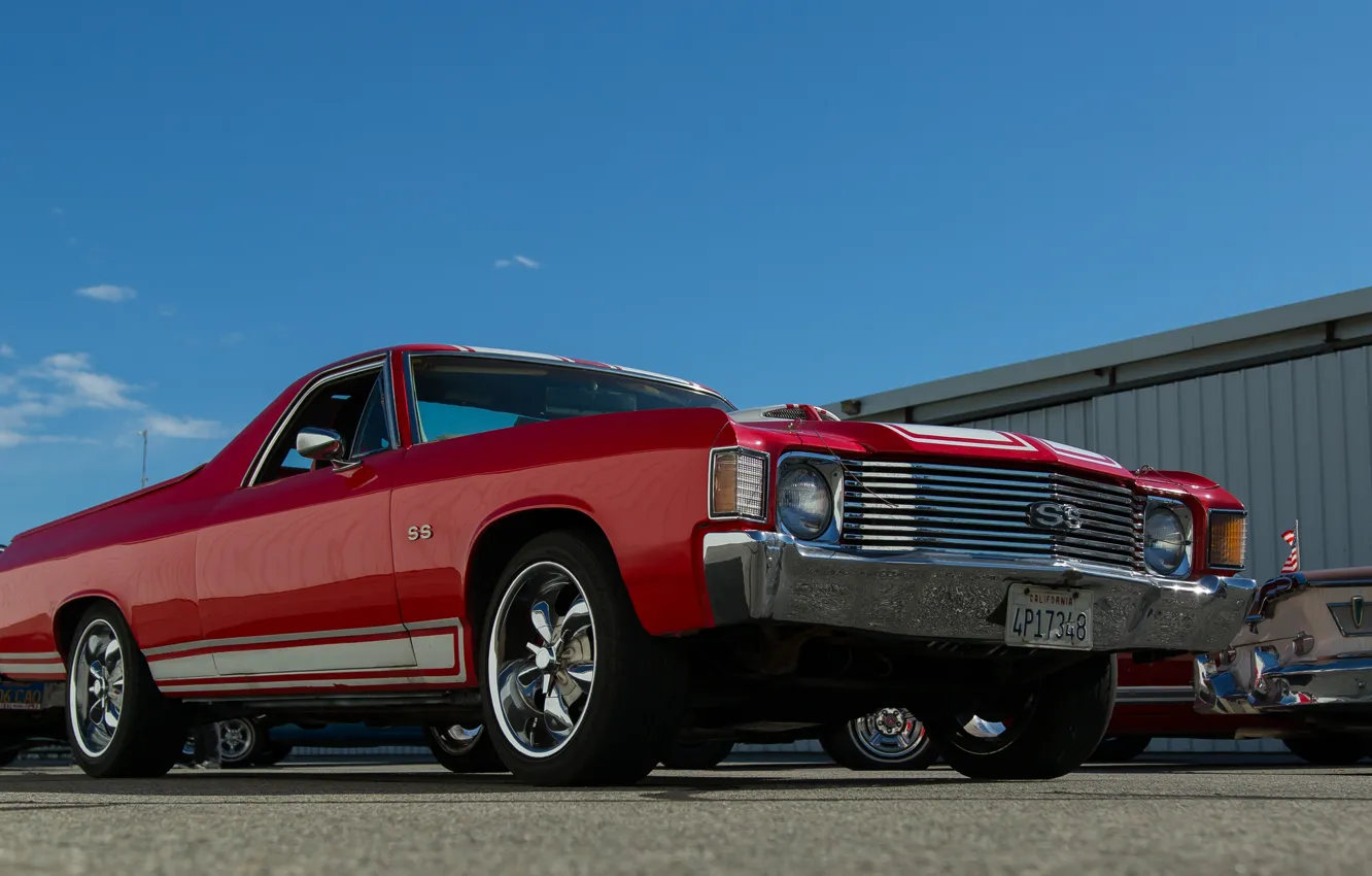Photo wallpaper style, Chevy, the front, 1972, The Way
