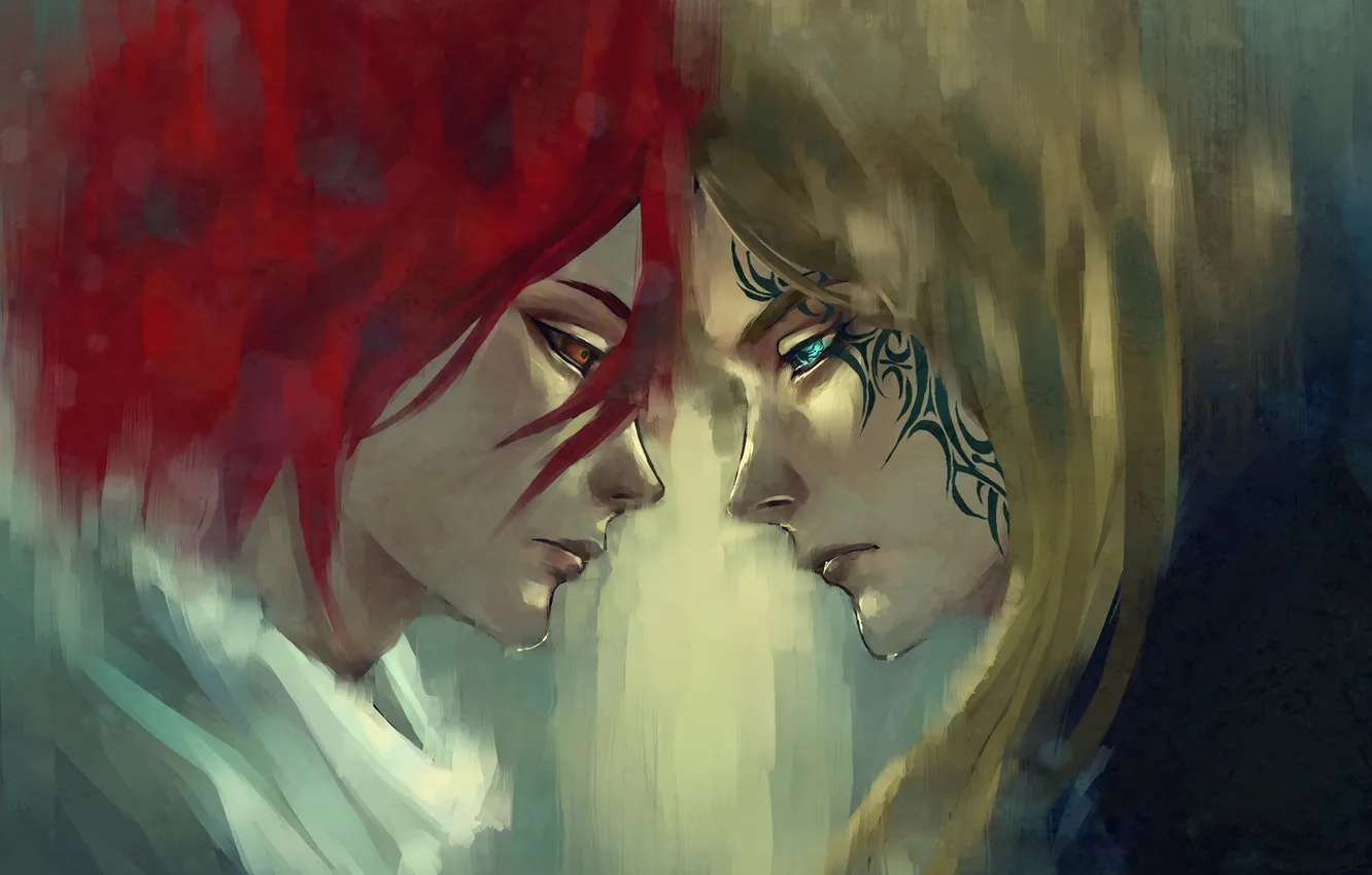 Photo wallpaper tattoo, art, tattoo, face-to-face, JacintaMaree