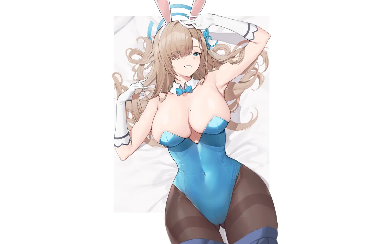 Photo wallpaper girl, hot, sexy, anime, pretty, blonde, babe, bunny