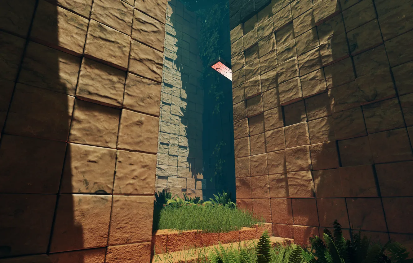 Photo wallpaper landscape, Wallpaper, the game, Q.U.B.E. 2