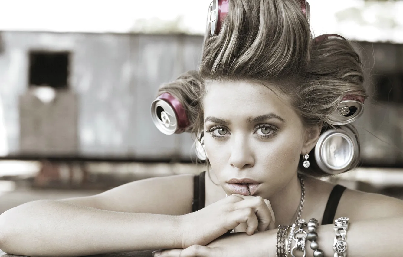 Photo wallpaper ease, hairstyle, creative curler, Ashley Olsen