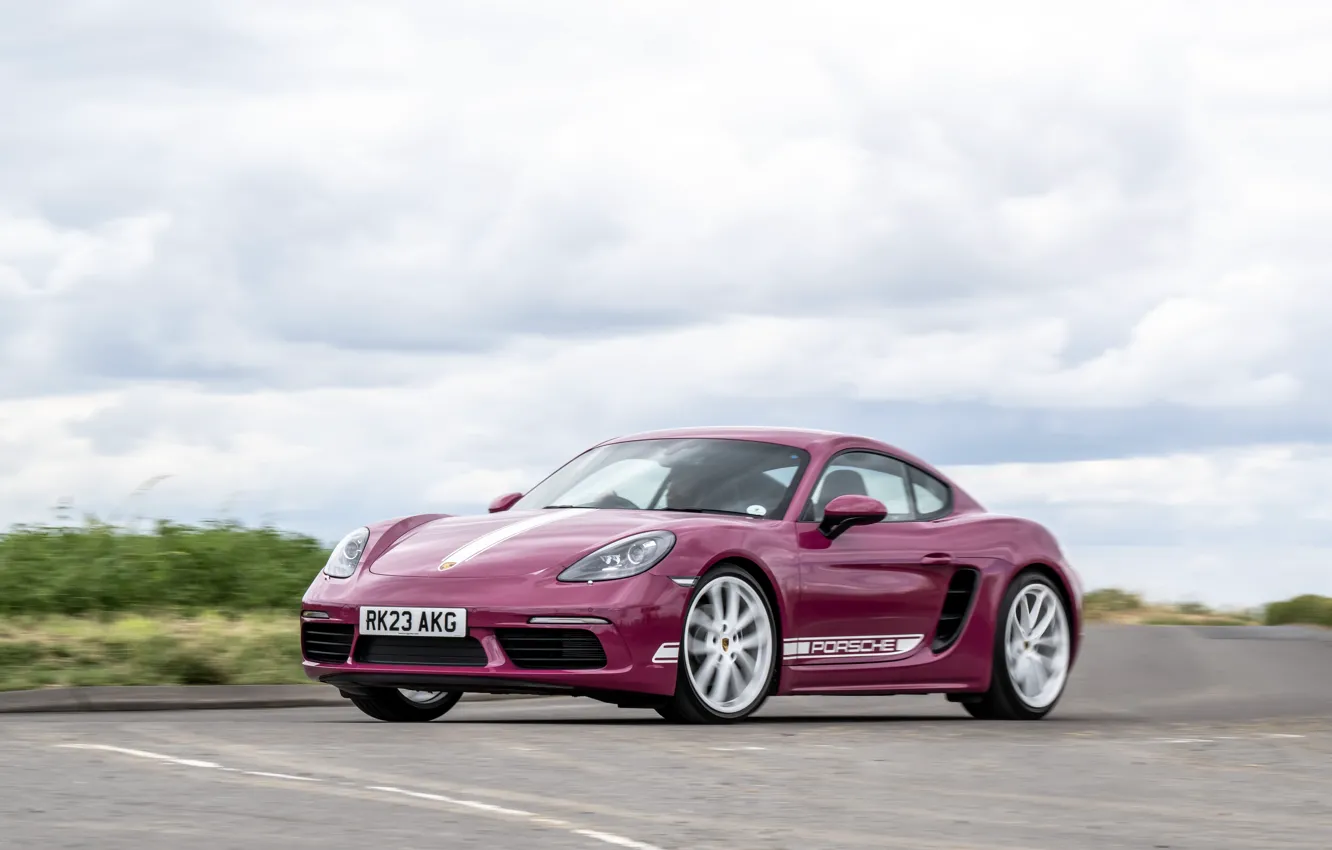 Photo wallpaper car, Porsche, Cayman, Drive, 718, Porsche 718 Cayman Style Edition