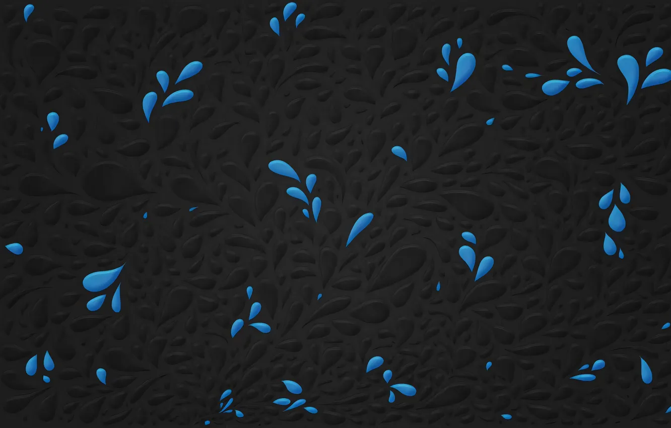 Photo wallpaper drops, vladstudio, black background
