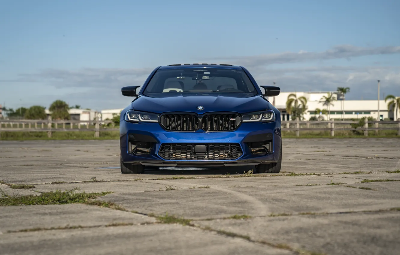 Photo wallpaper Blue, F90, M5 Competition