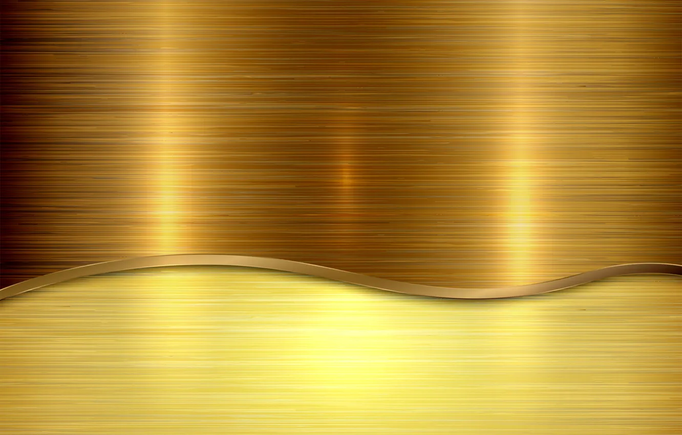Photo wallpaper metal, gold, metal, plate, gold