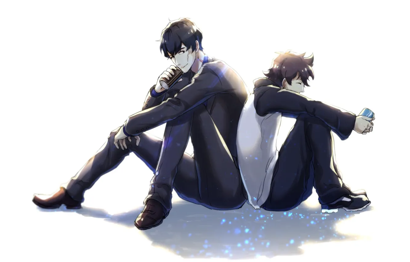 Photo wallpaper art, guy, two, Tink Of The Sensen, Guardians of the barrier