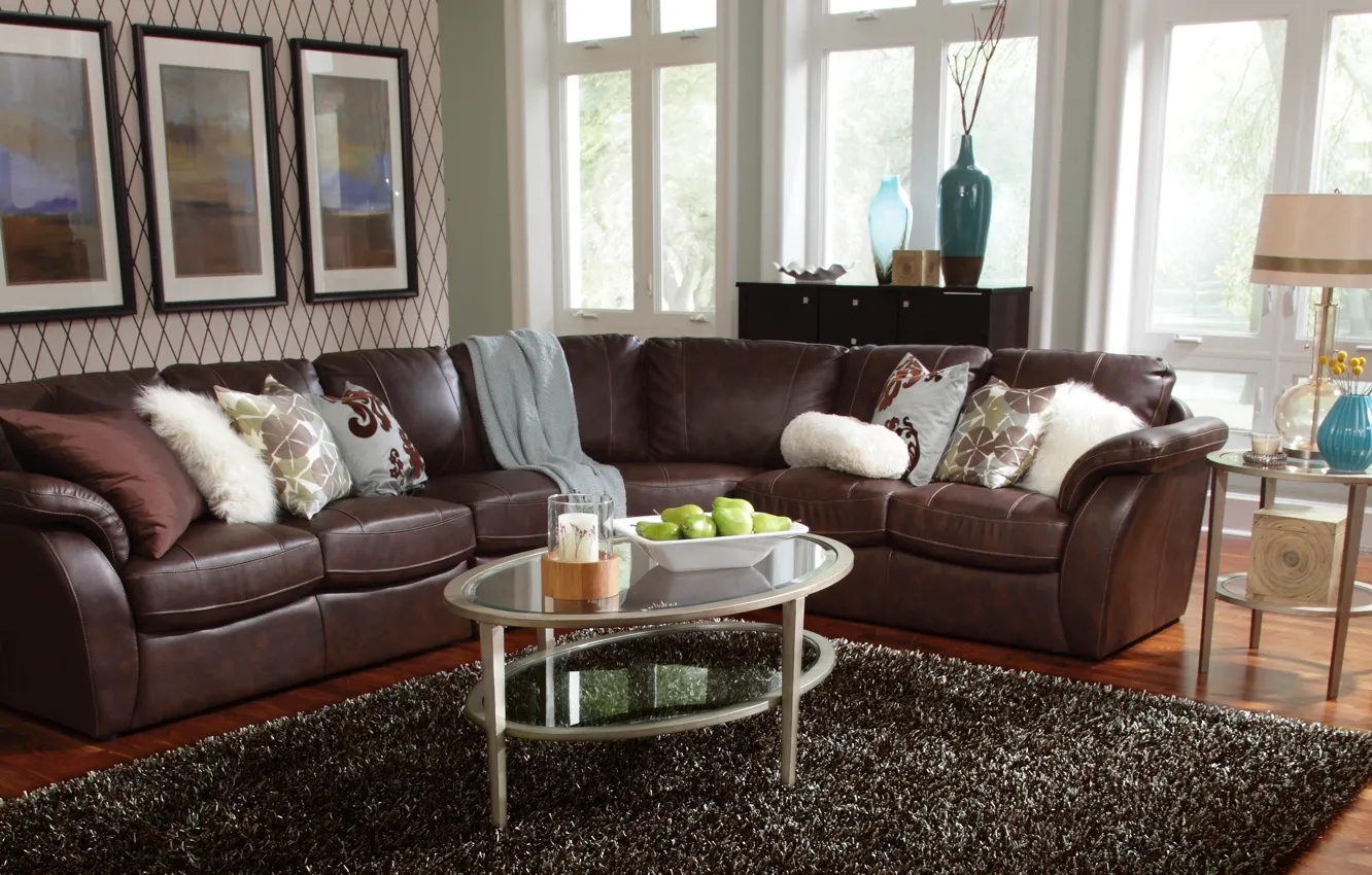 Photo wallpaper house, interior, small living room