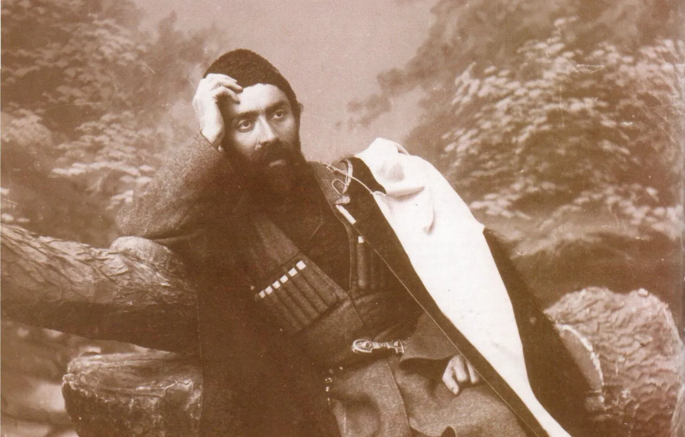 Photo wallpaper artist, the poet, Ossetia, Alania, Kosta Khetagurov, son of the Ossetian people