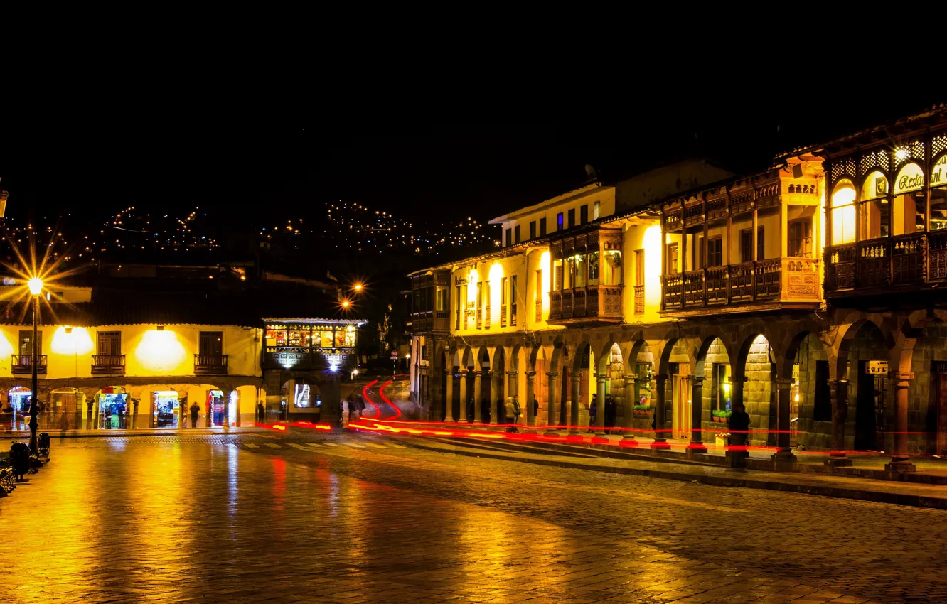 Photo wallpaper night, night, Peru, Peru, noche, Cusco, Cusco