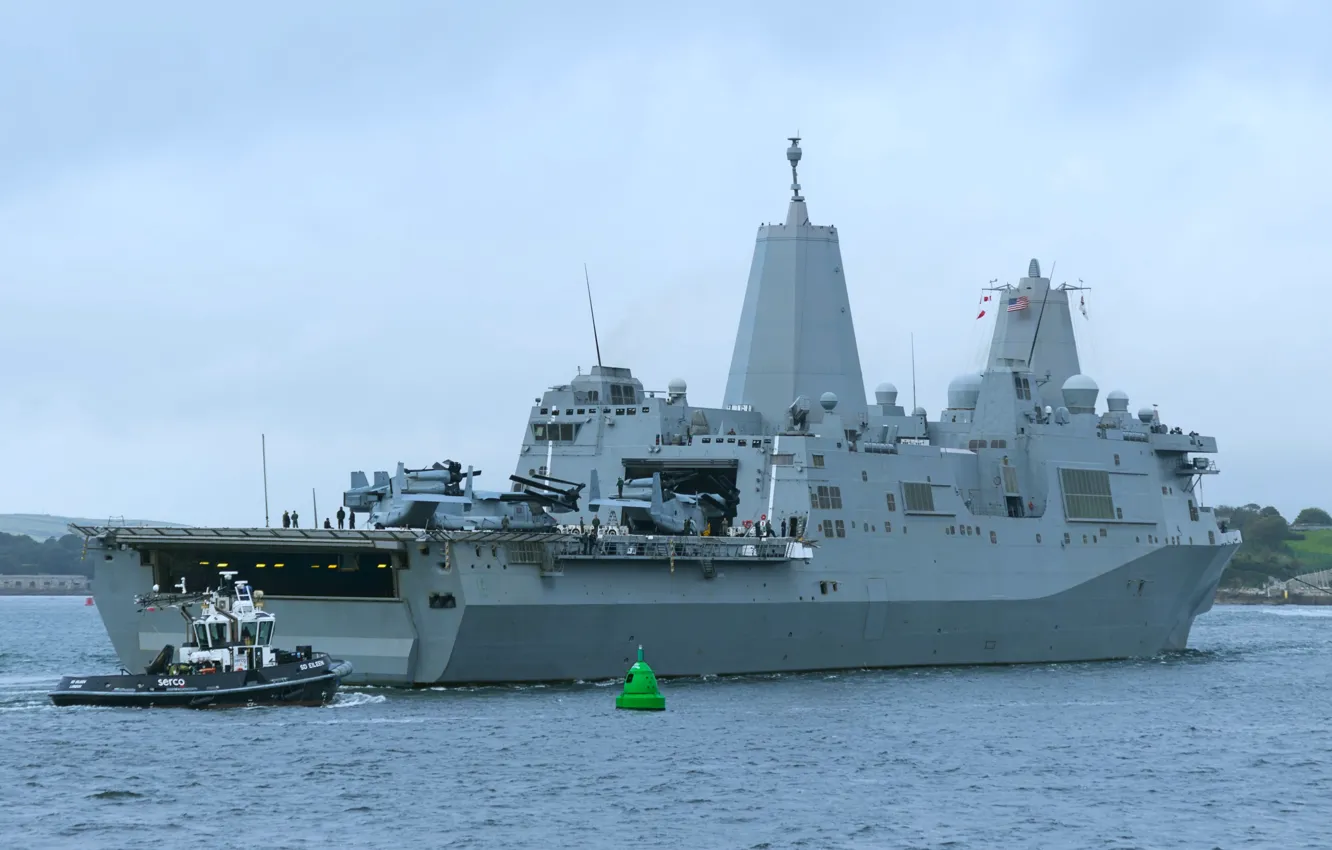Photo wallpaper ship dock, LPD-19, USS Mesa Verde
