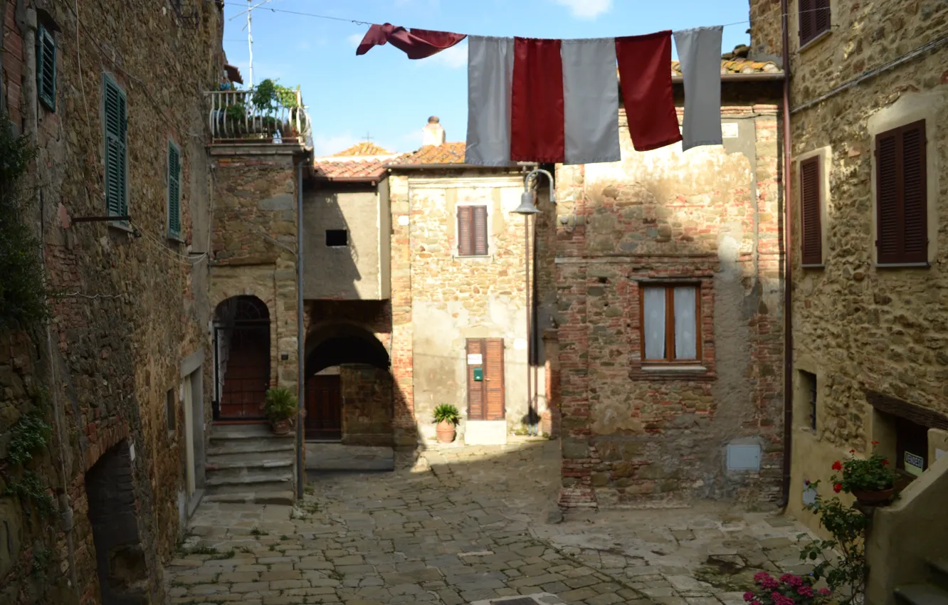 Photo wallpaper Home, The city, Street, Italy, Italy, Street, Italia, Toscana