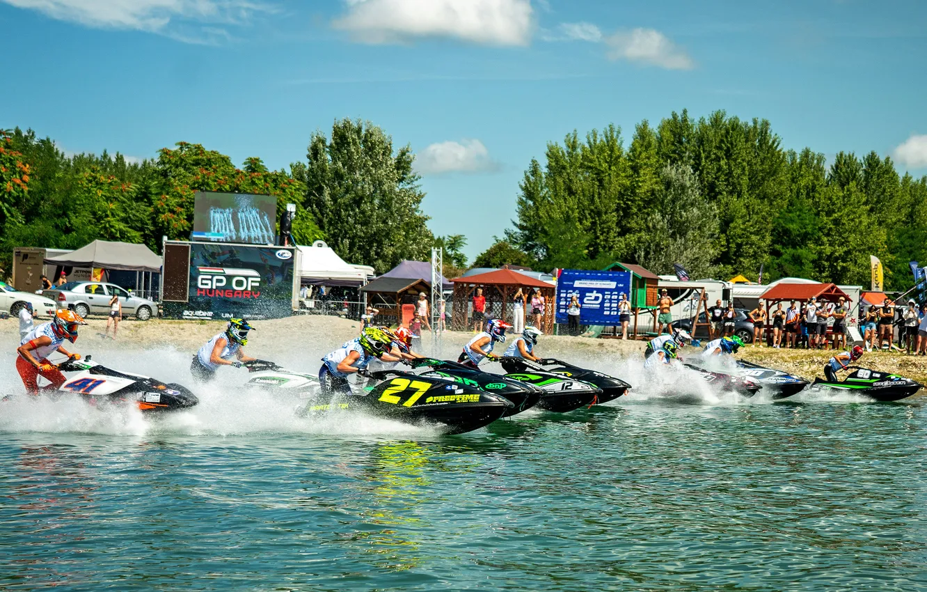 Photo wallpaper speed, boats, races