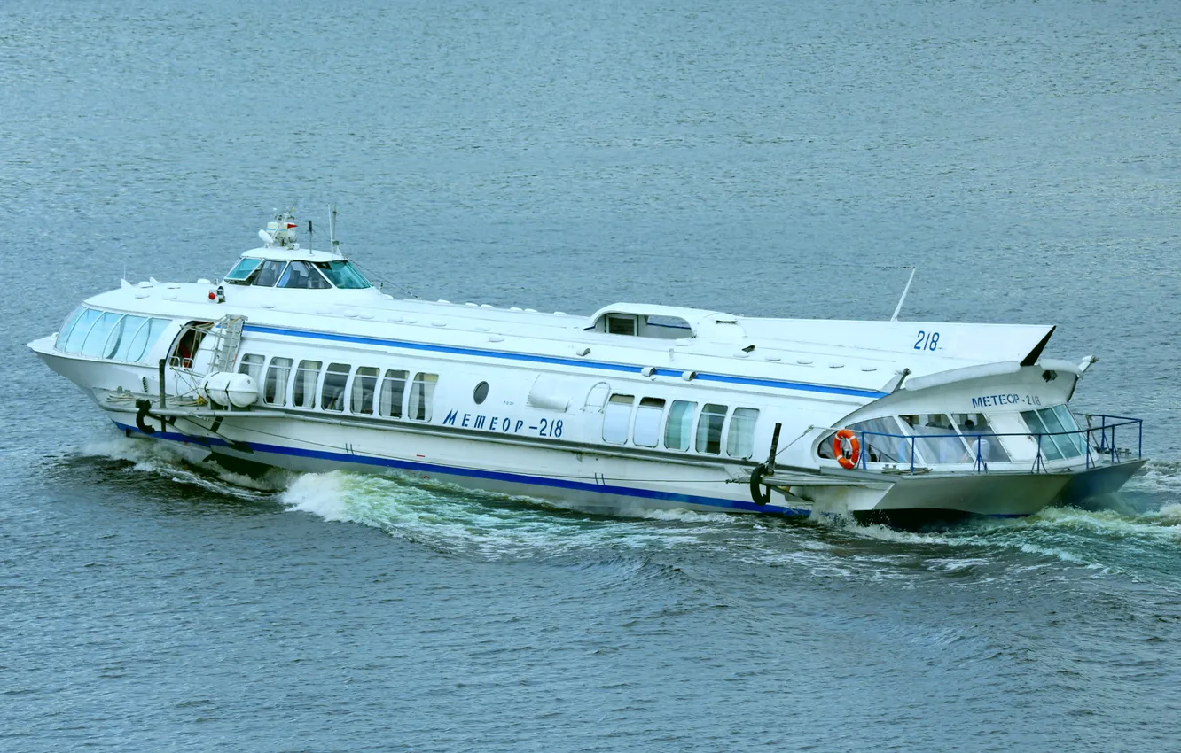 Photo wallpaper meteor, ship, hydrofoils