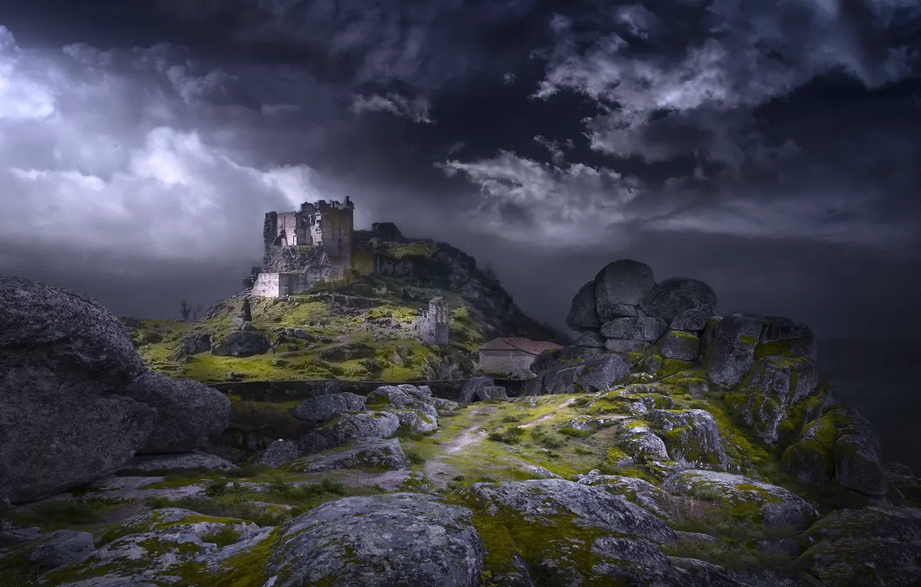 Photo wallpaper stone, castle, medieval, Trevejo