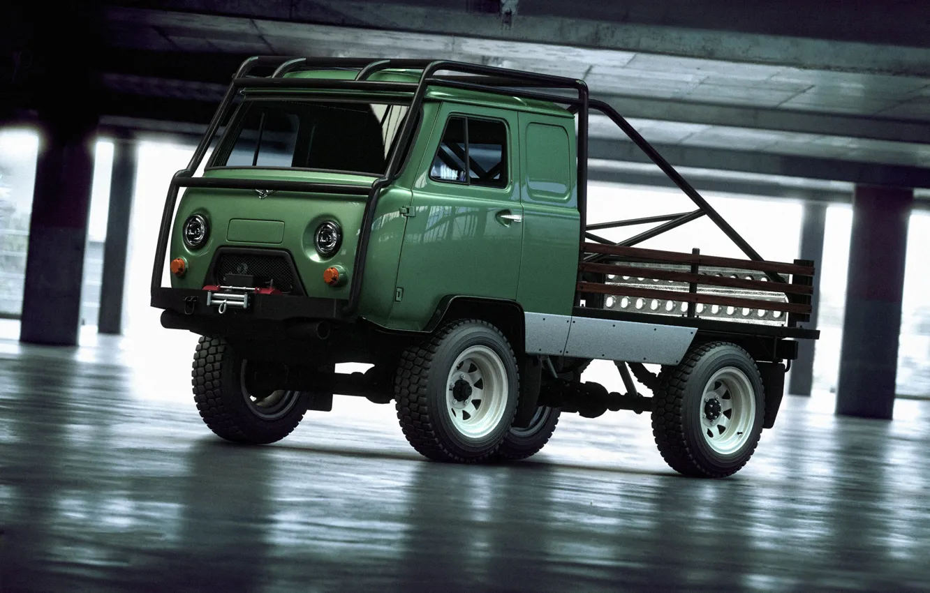 Photo wallpaper 4x4, UAZ, loaf, offroad