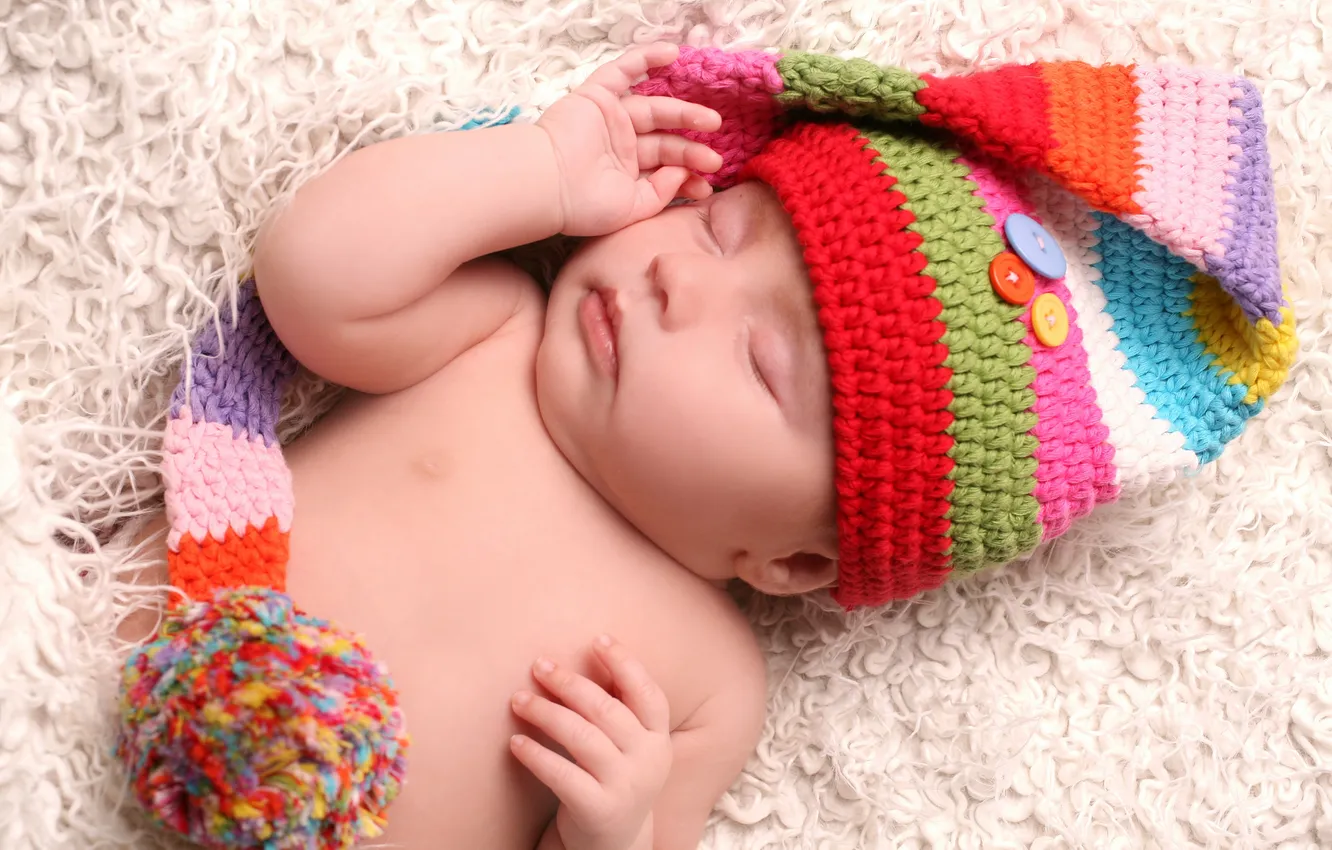Photo wallpaper children, child, baby, newborn