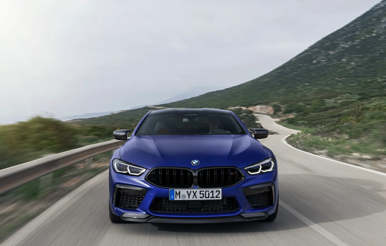 Photo wallpaper road, coupe, BMW, before, 2019, BMW M8, M8, M8 Competition Coupe