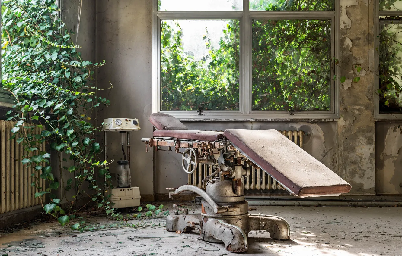 Photo wallpaper window, hospital, office