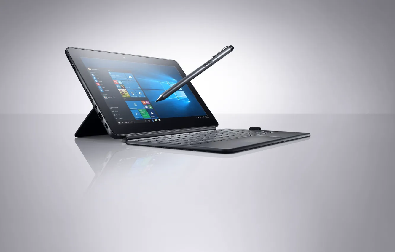 Photo wallpaper Microsoft, windows, game, tablet, Gaming Gear, Dell, CES 2016, Latitude 11 5000