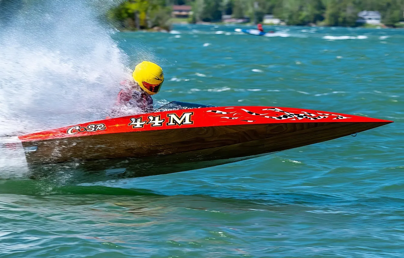 Photo wallpaper race, boat, speed