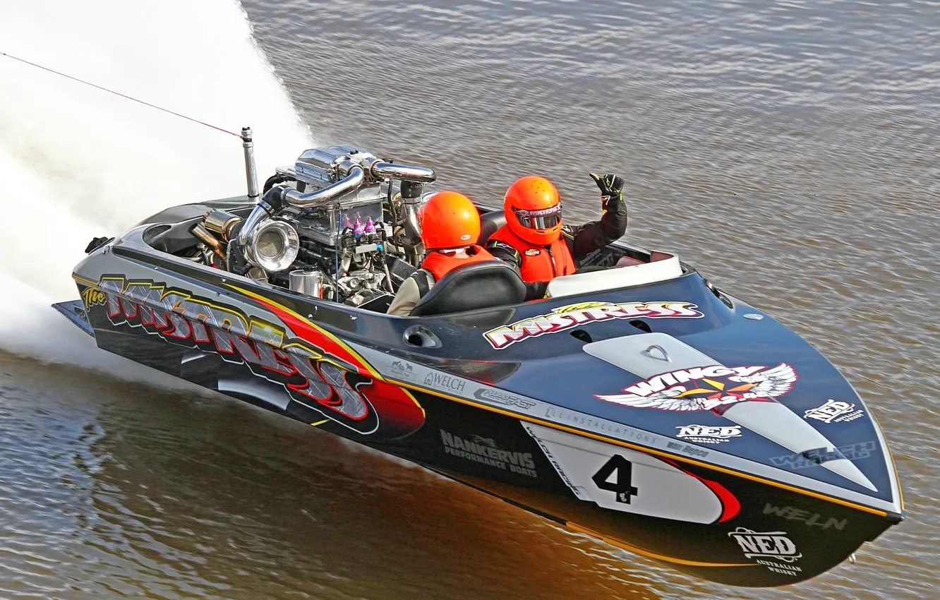 Photo wallpaper race, boat, speed