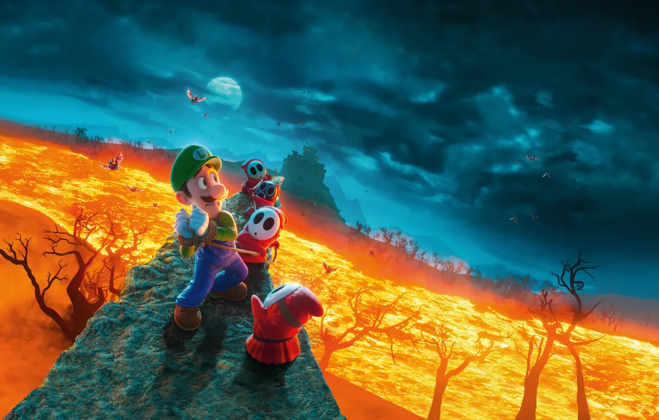 Photo wallpaper Mario, Fantasy, Comedy, Universal Pictures, Adventure, 2023, Computer animation, Adventure Film