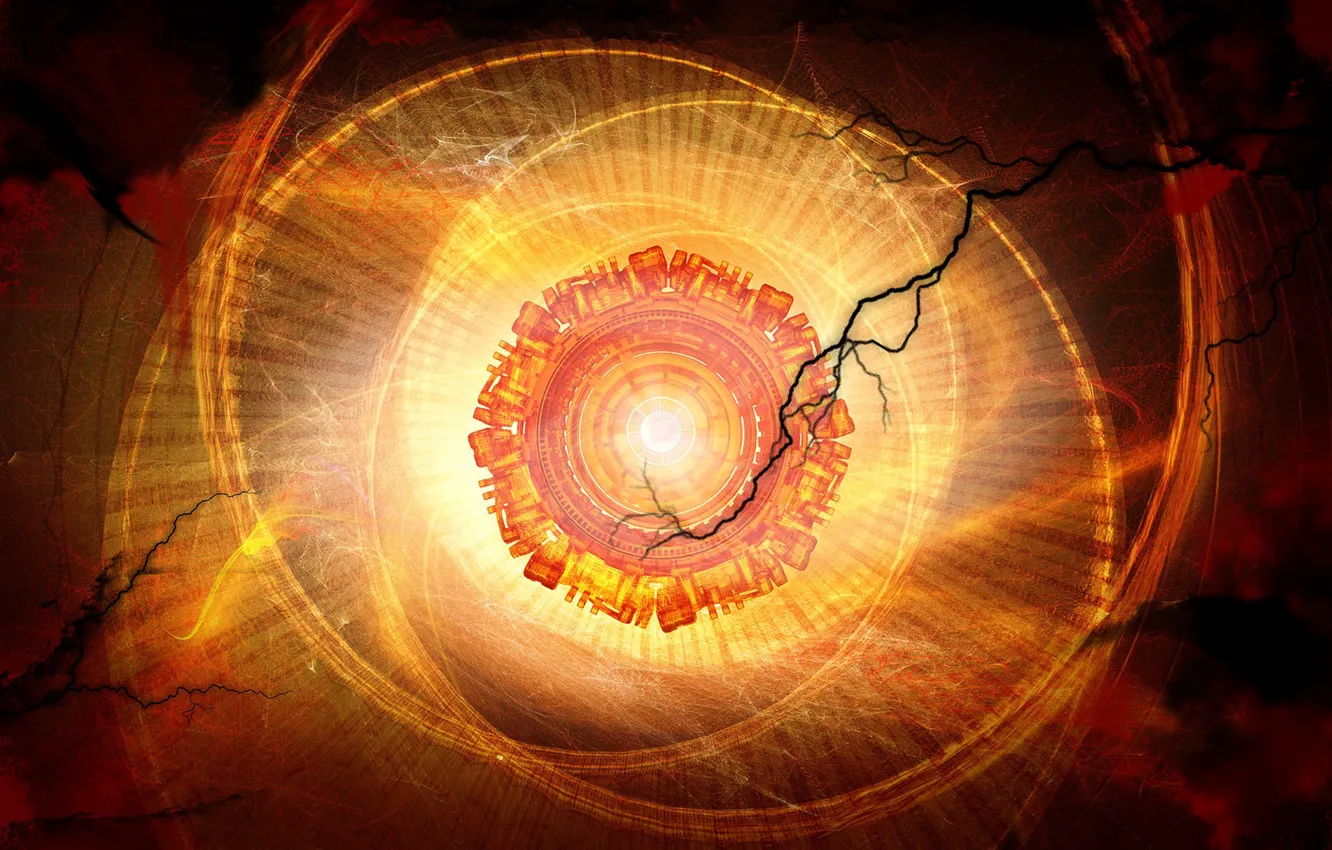 Photo wallpaper light, the portal, hellgate