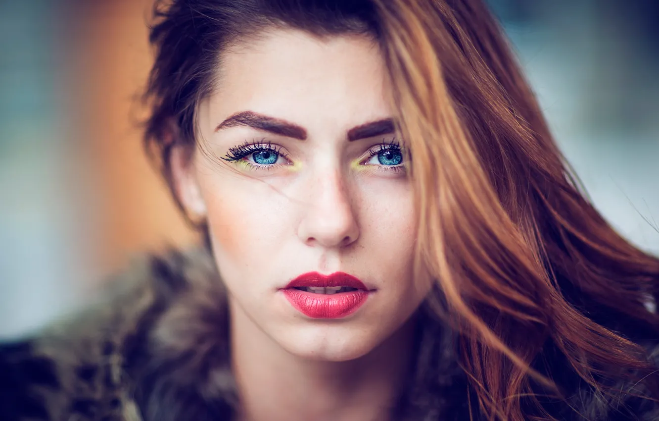 Photo wallpaper portrait, makeup, the beauty, natural light, Just look