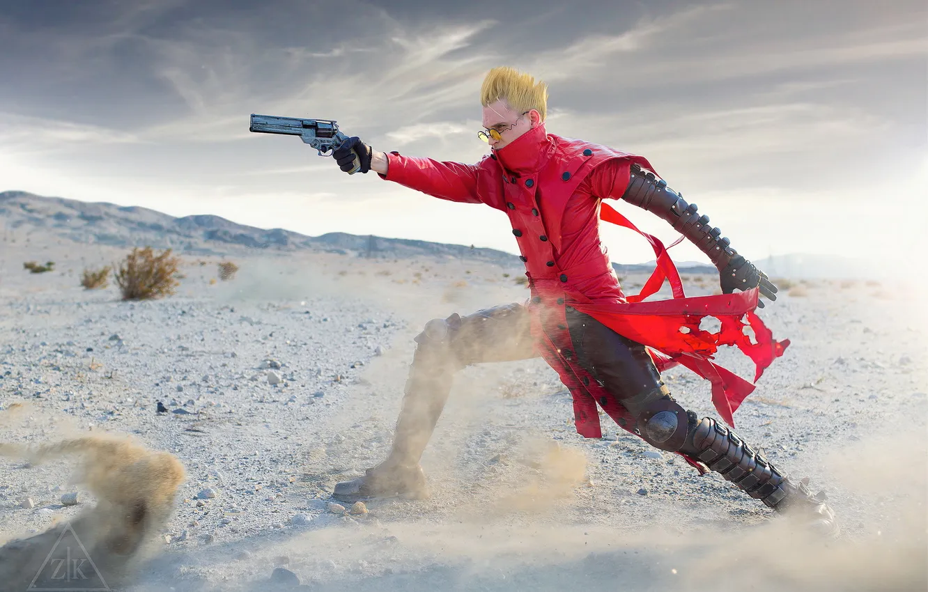 Photo wallpaper weapons, background, Vash the Stampede