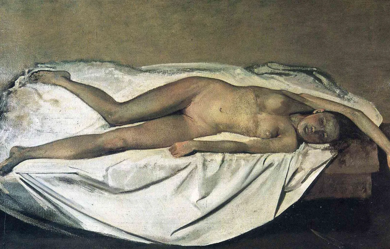 Photo wallpaper girl, the victim, picture, naked, French artist, Balthus, Balthus, Balthasar Klossowski