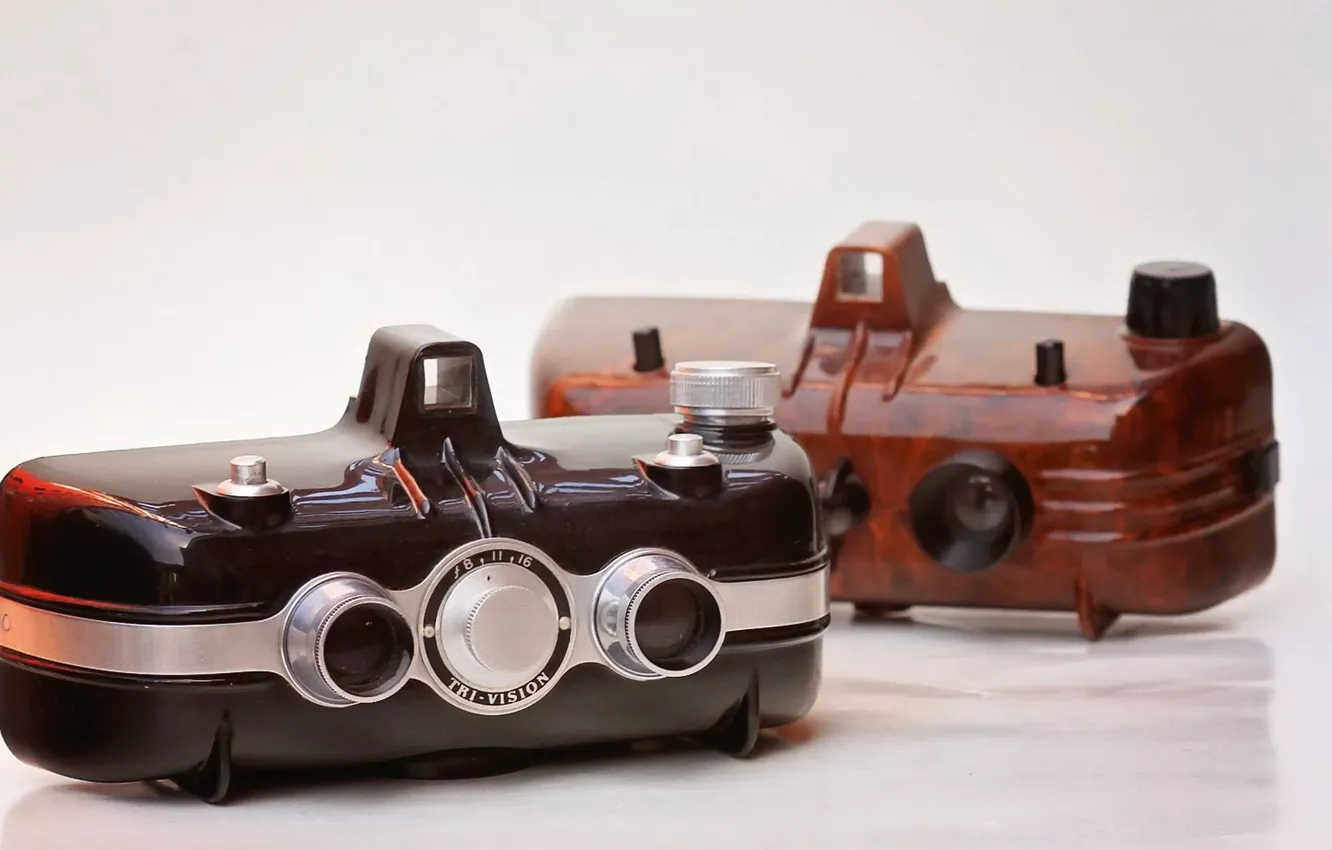 Photo wallpaper Bakelite, vintage, camera, Haneel Tri-Vision