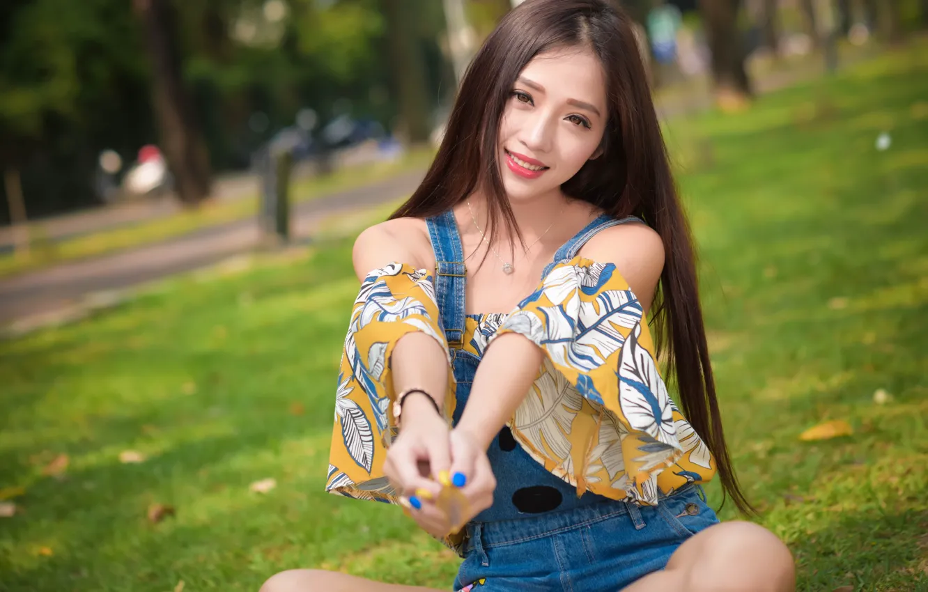 Photo wallpaper summer, smile, cutie, Asian