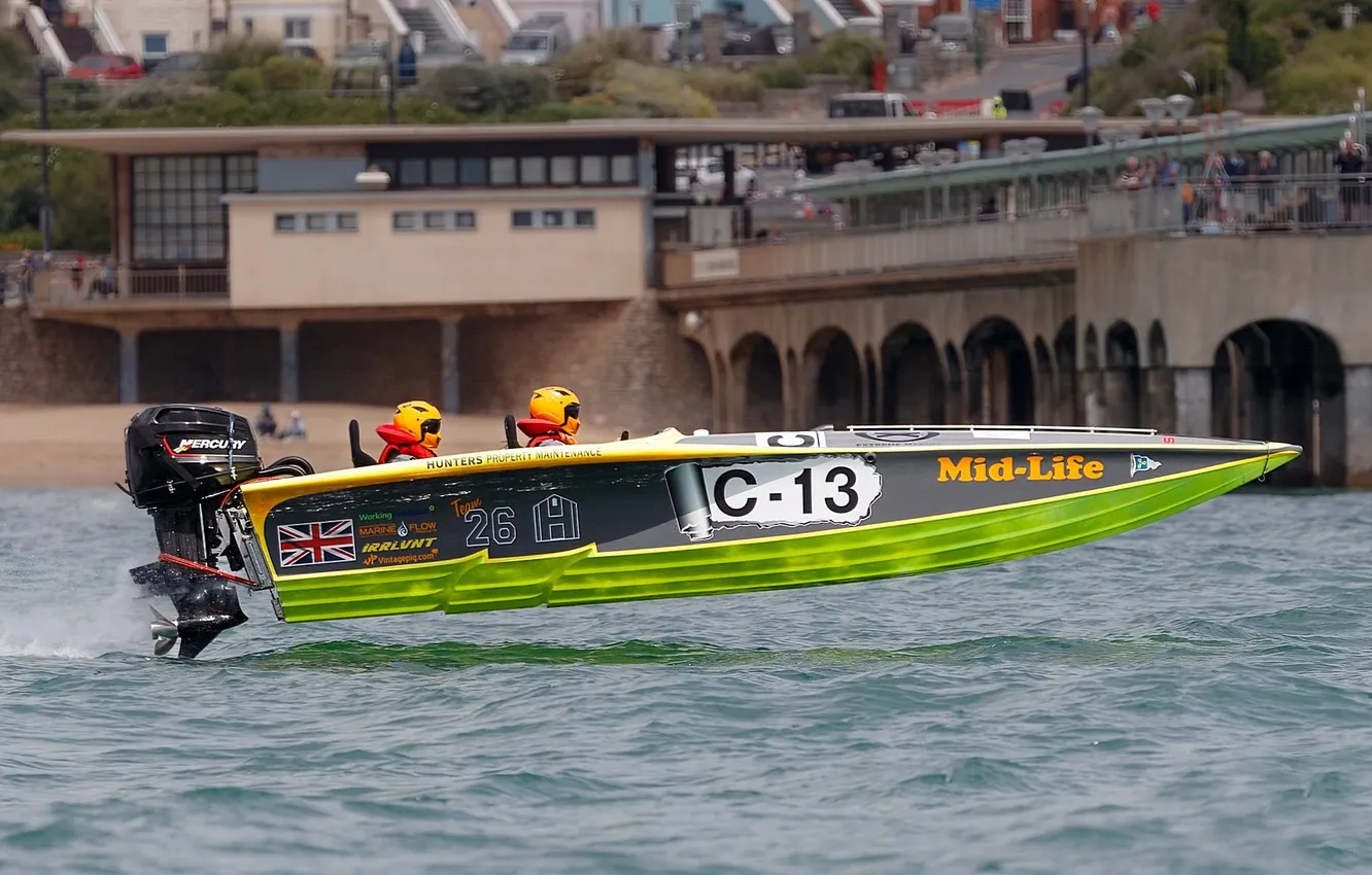 Photo wallpaper race, boat, speed