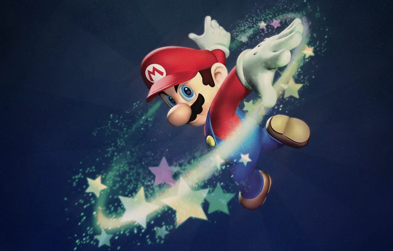 Photo wallpaper stars, the game, Mario
