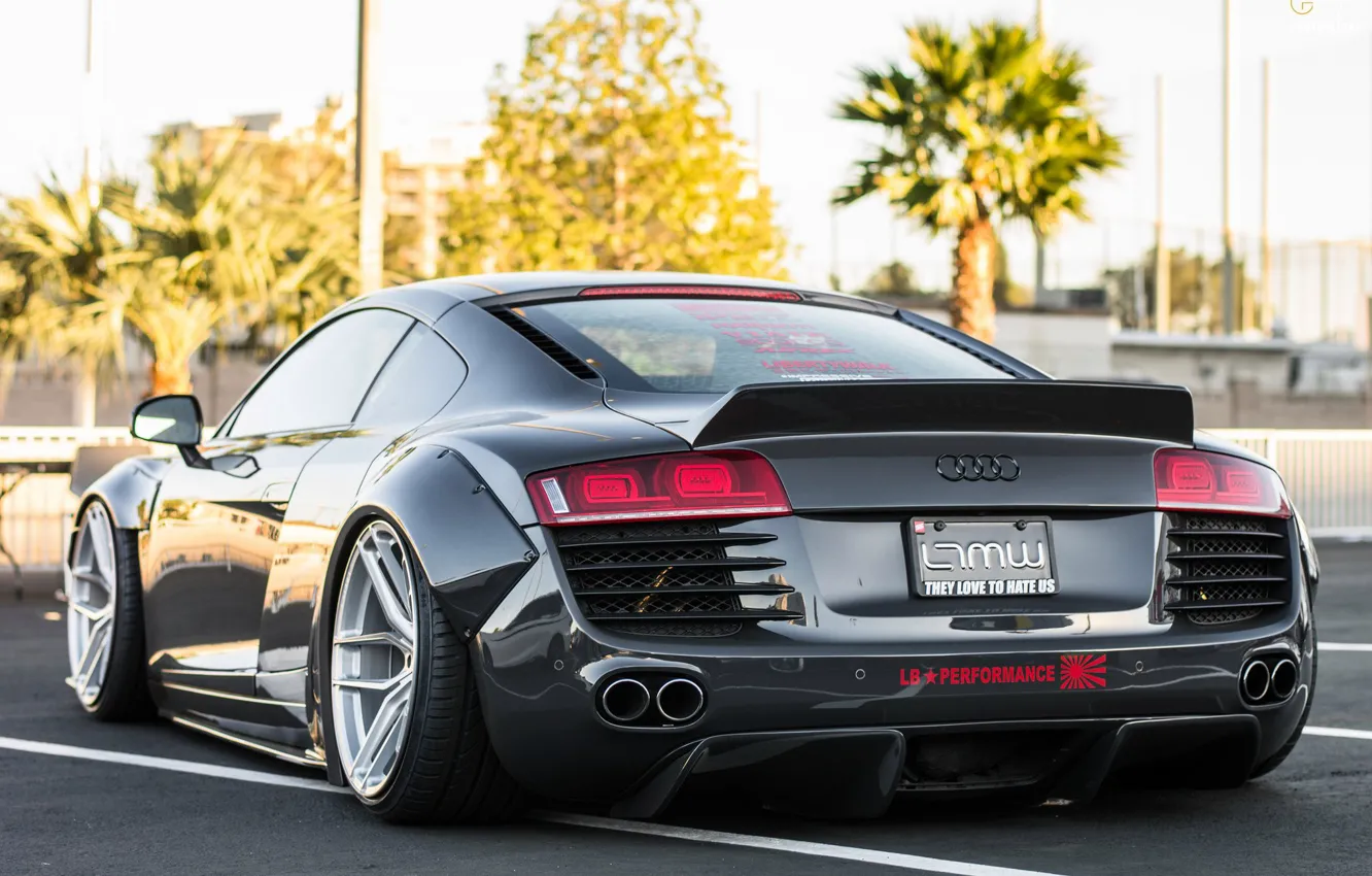 Photo wallpaper Audi R8, tuning, Liberty Walk, LB Performance