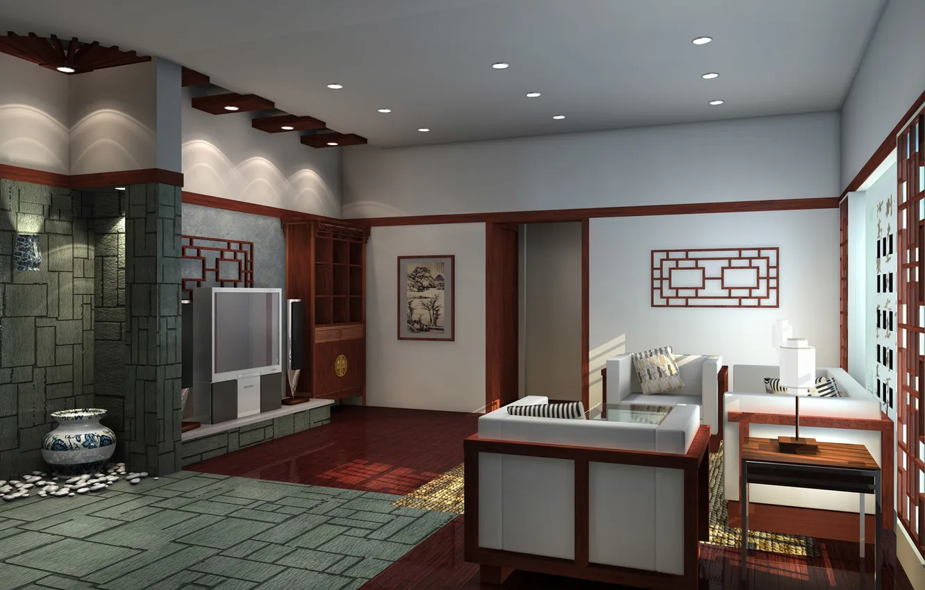 Photo wallpaper house, style, room