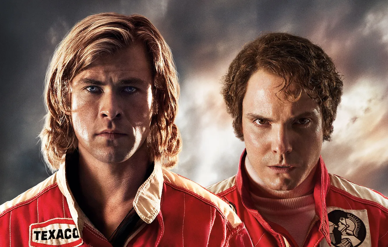 Photo wallpaper red, Action, white, blue, eyes, James, rush, man