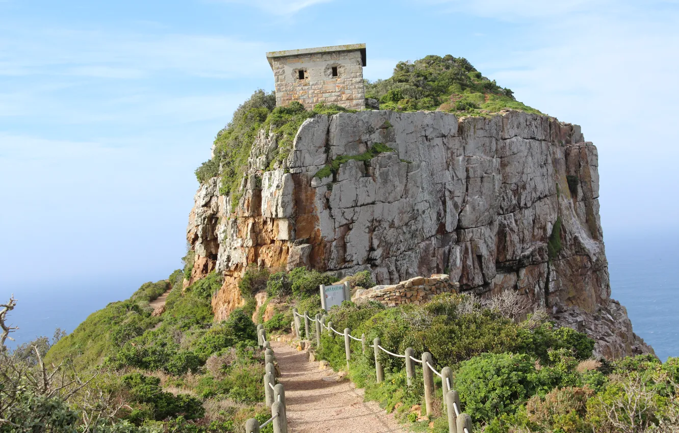 Photo wallpaper rocks, track, structure