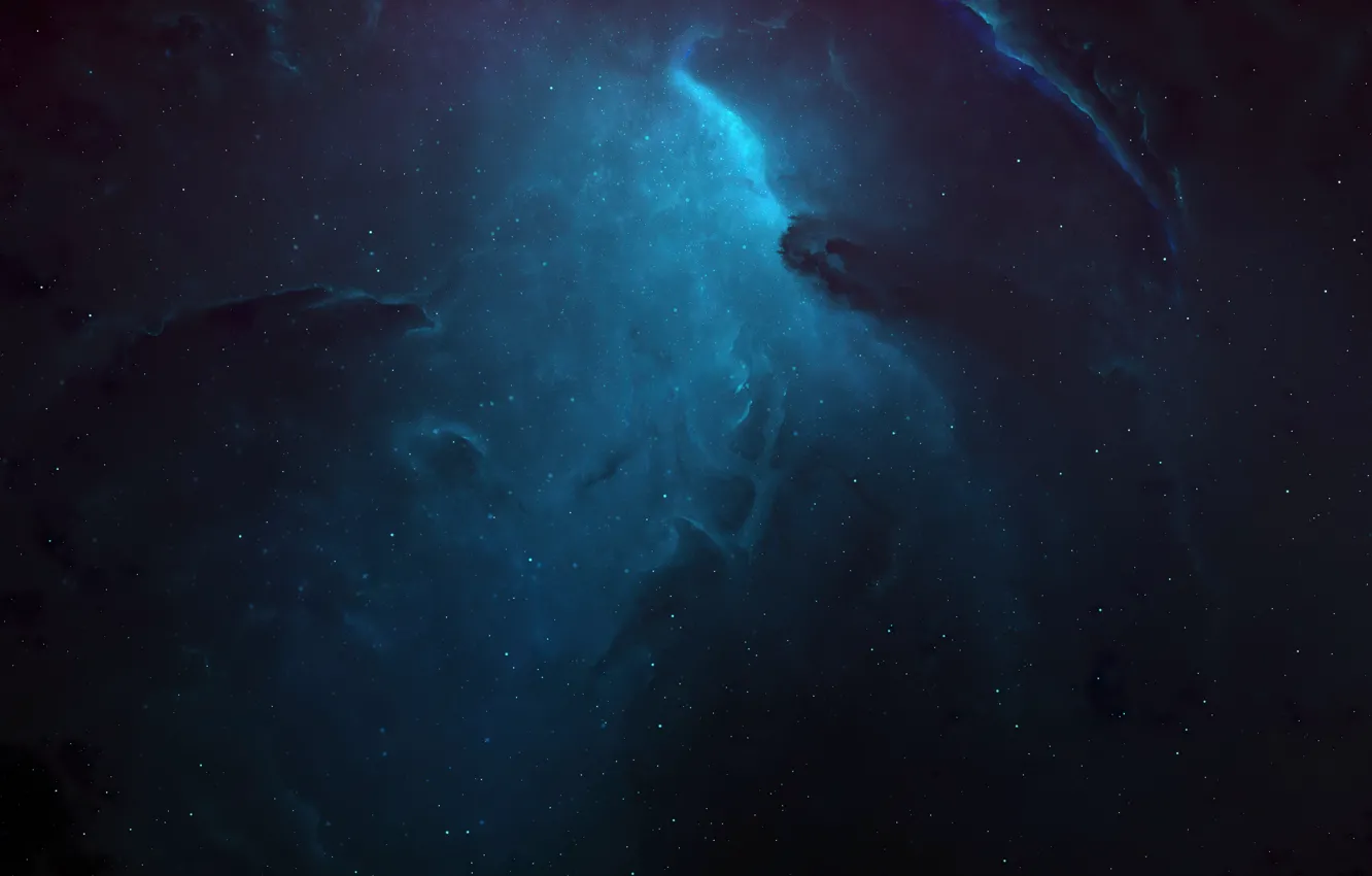 Photo wallpaper space, nebula, stars