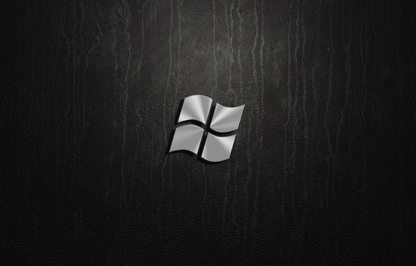 Photo wallpaper silver, windows, logo