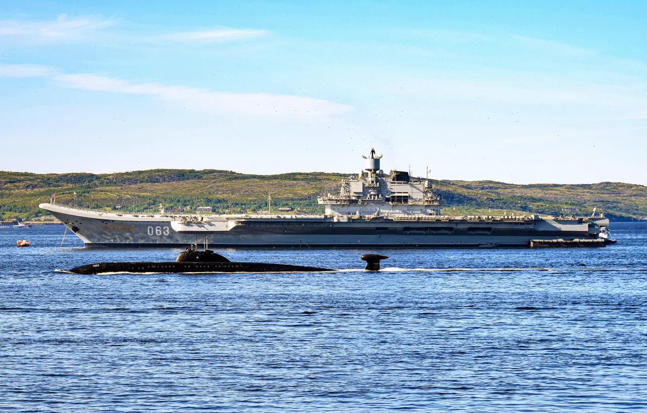 Photo wallpaper ship, Admiral Kuznetsov, Obninsk