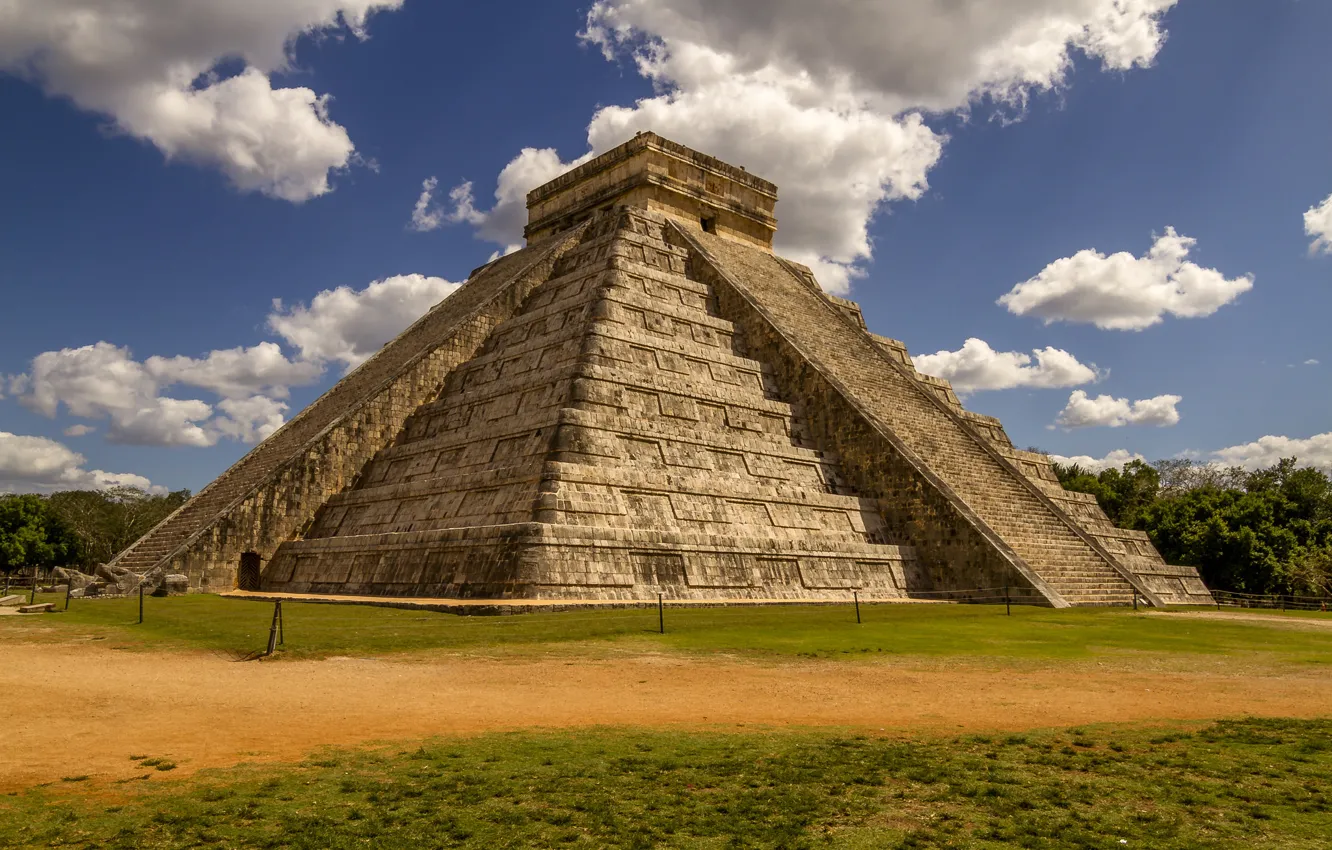 Photo wallpaper Mexico, pyramid, Miami, Chichen Itza, Chichen Itza