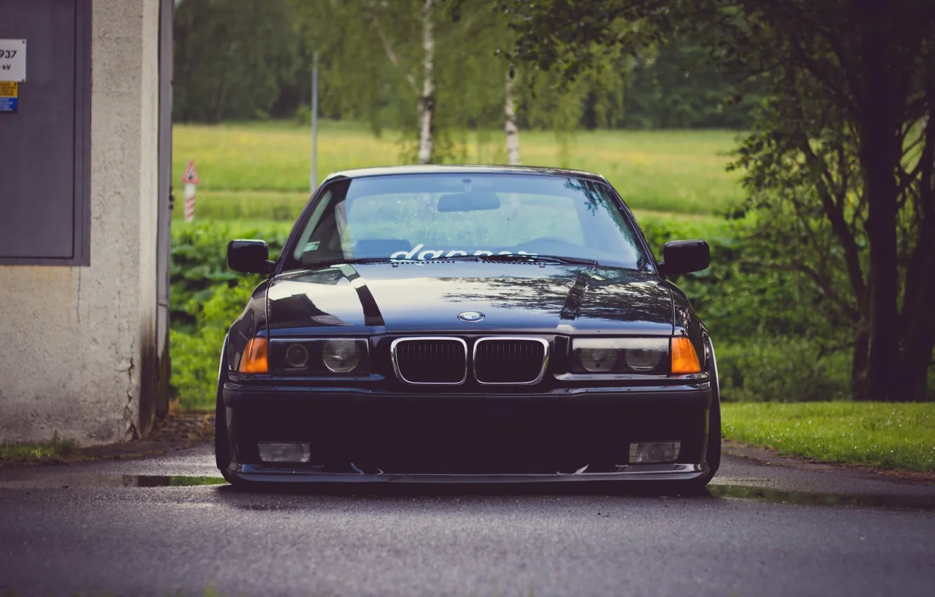 Photo wallpaper BMW, low, e36