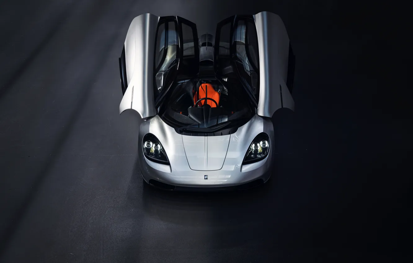 Photo wallpaper coupe, V12, GMA, T.50, Gordon Murray Automotive, Type 50, lifting doors