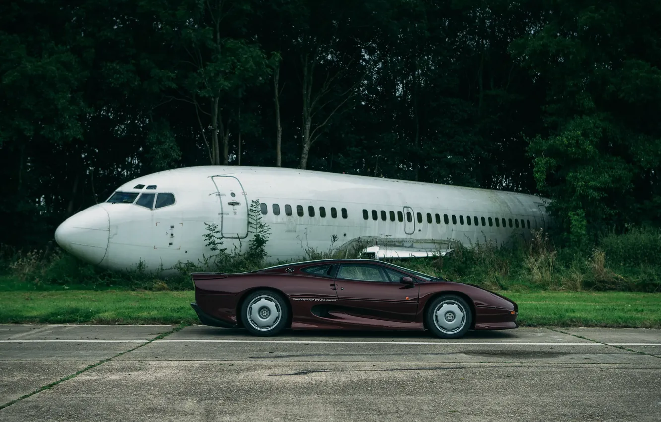 Photo wallpaper Jaguar, the evening, trek, London, the fuselage, XJ220