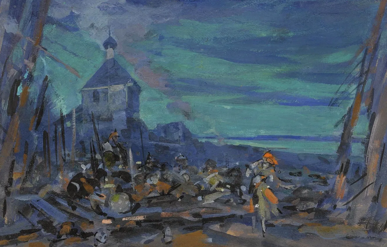 Photo wallpaper picture, impressionism, Konstantin Korovin, Set Design