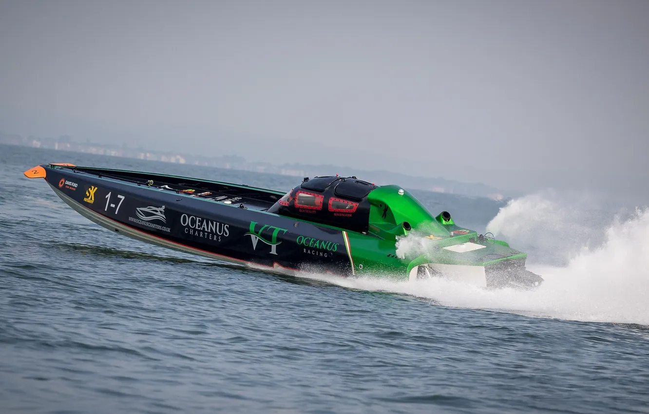 Photo wallpaper race, boat, speed